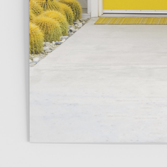 Canary Yellow Doors on a Mid-Century Modern Home - Palm Springs, California Poster Gallery Image 3