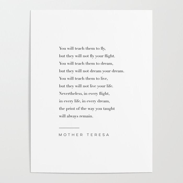 Mother Teresa Quote Poster Gallery Image 4
