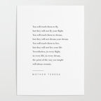 Mother Teresa Quote Poster Gallery Image 4