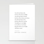Mother Teresa Quote Stationery Card Gallery Image 2