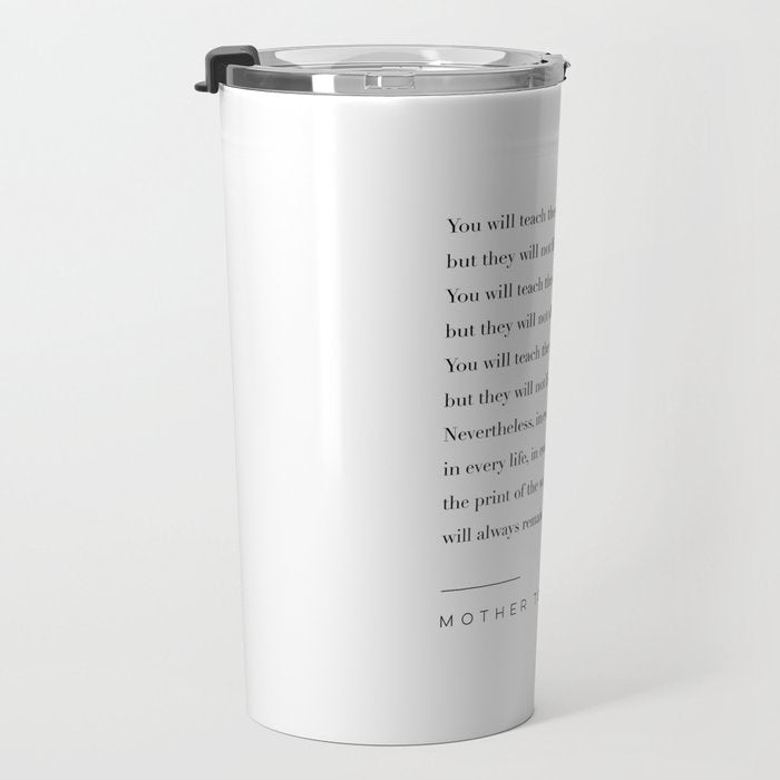 Mother Teresa Quote Travel Mug Gallery Image 3