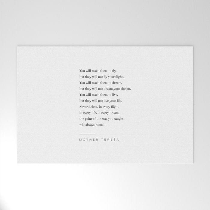 Mother Teresa Quote Welcome Mat Gallery Image 1