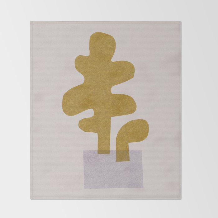 My Weird Plant #2 Throw Blanket Gallery Image 2