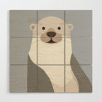 Whimsy Otter Wood Wall Art Gallery Image 1