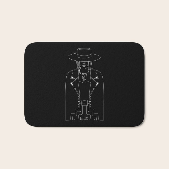 Lady Outlaw Bath Mat Gallery Image 1