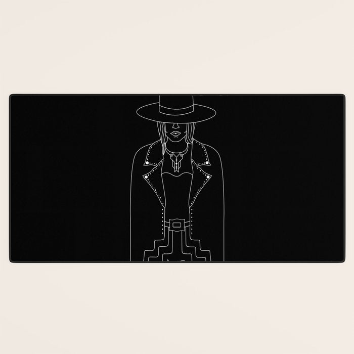 Lady Outlaw Desk Mat Gallery Image 3