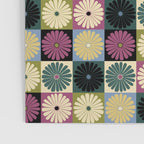 Retro Flowers Check Pattern I Poster Gallery Image 3