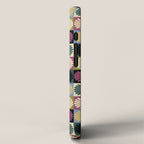Retro Flowers Check Pattern I iPhone Case Gallery Image 2