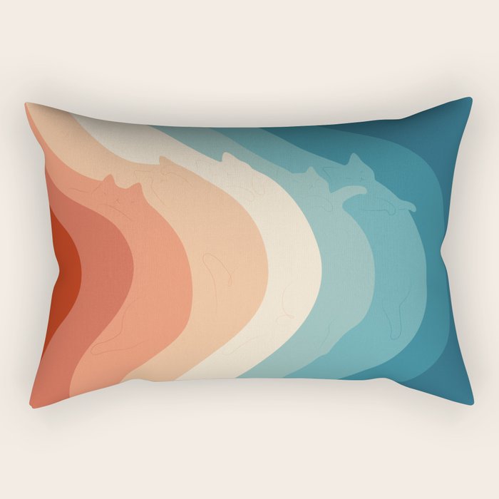 Cat Landscape 163 Rectangular Pillow Gallery Image 2