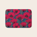 Night poppy garden  Bath Mat Gallery Image 1