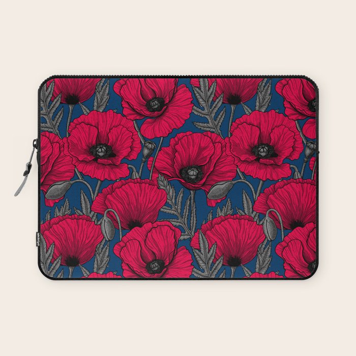 Night poppy garden  Laptop Sleeve Gallery Image 1