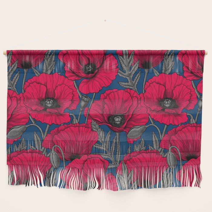 Night poppy garden  Wall Hanging Gallery Image 1