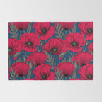 Night poppy garden  Rug Gallery Image 2