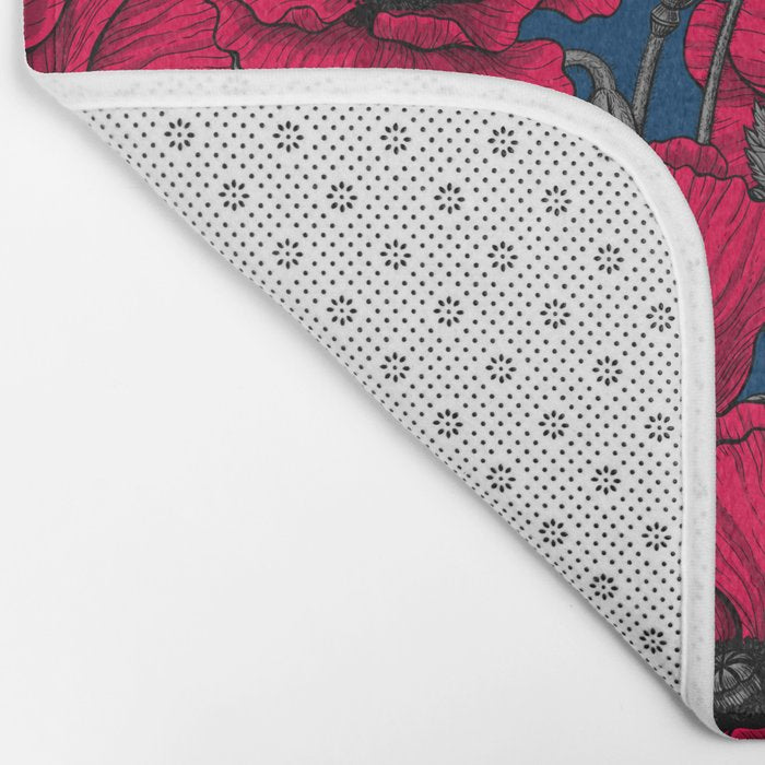 Night poppy garden  Bath Mat Gallery Image 2