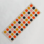 Retro Bauhaus Dots | 70s European Pattern Yoga Mat Gallery Image 1