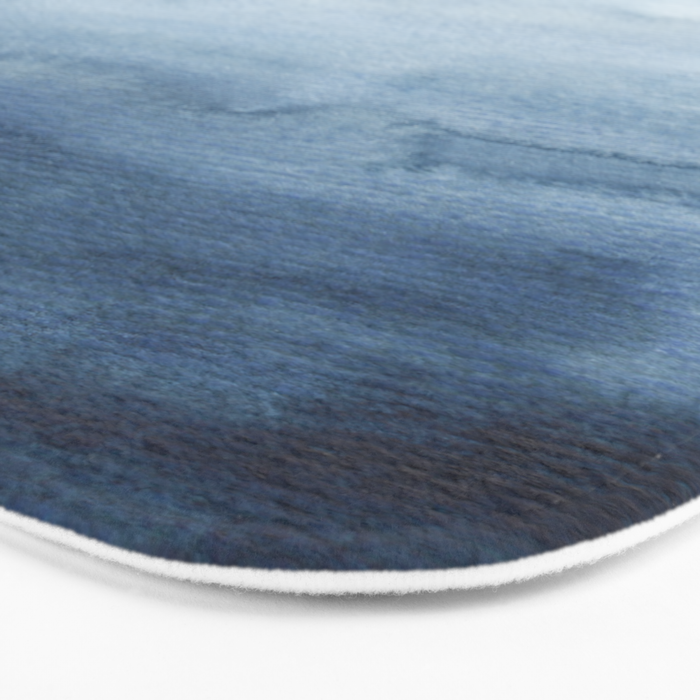 Indigo Abstract Painting | No. 4 Bath Mat Gallery Image 3