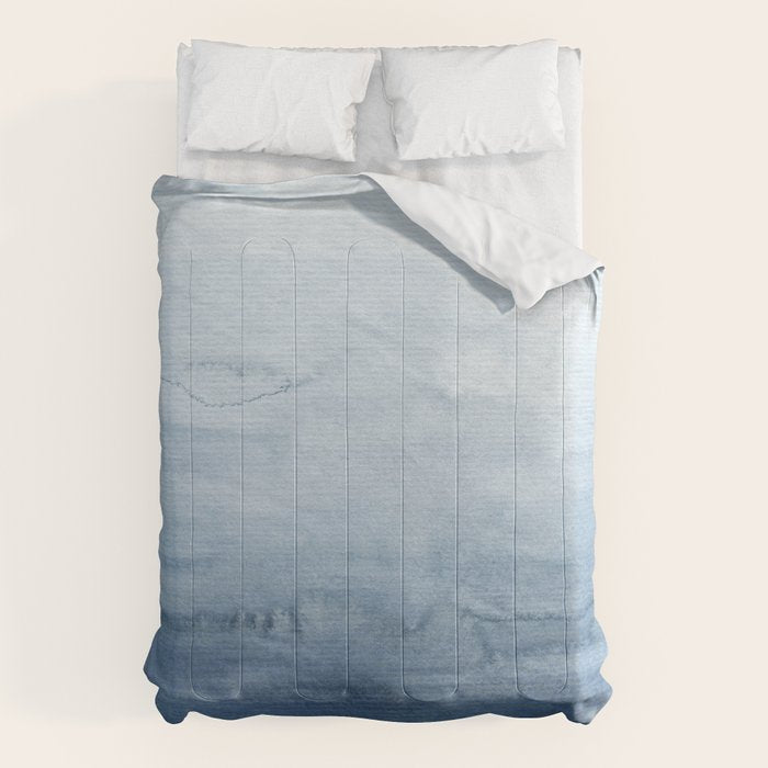 Indigo Abstract Painting | No. 4 Comforter Gallery Image 6