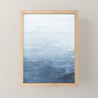 Indigo Abstract Painting | No. 4 Mini Art Print Gallery Image 1