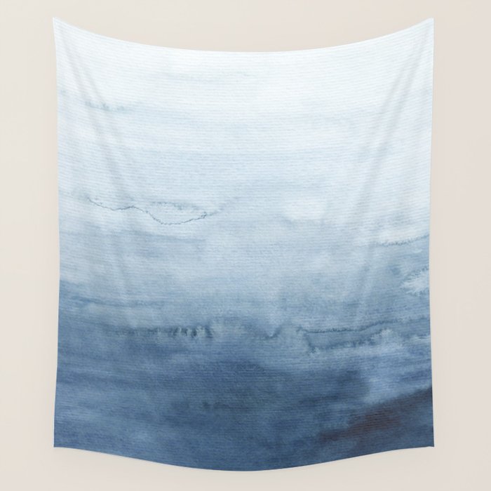 Indigo Abstract Painting | No. 4 Wall Tapestry Gallery Image 4