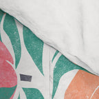 Peaches - peach pink and teal Comforter Gallery Image 4