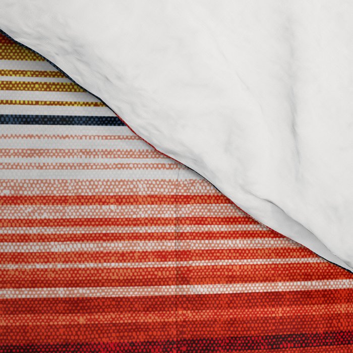 serape southwest stripe - red, blue, gold Comforter Gallery Image 4
