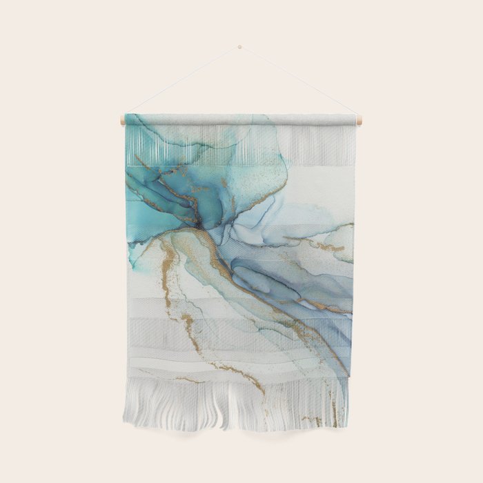 Abstract Jellyfish Alcohol Ink Painting Wall Hanging Gallery Image 1