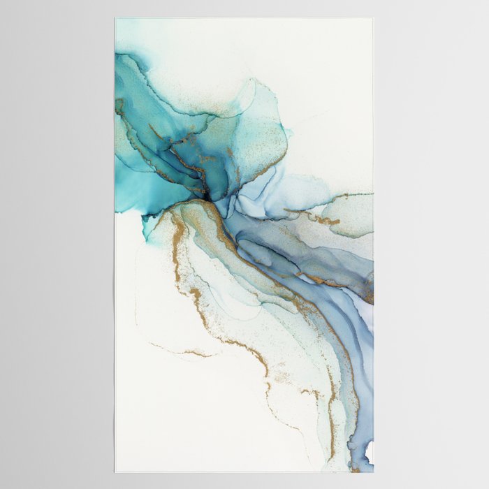 Abstract Jellyfish Alcohol Ink Painting Tablecloth Gallery Image 2