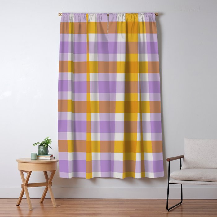 Soothing Geometric Blocks PY Window Curtain Gallery Image 5