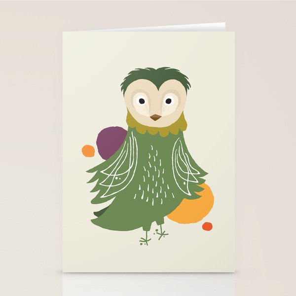 Quirky Barn Owl Stationery Card Gallery Image 2