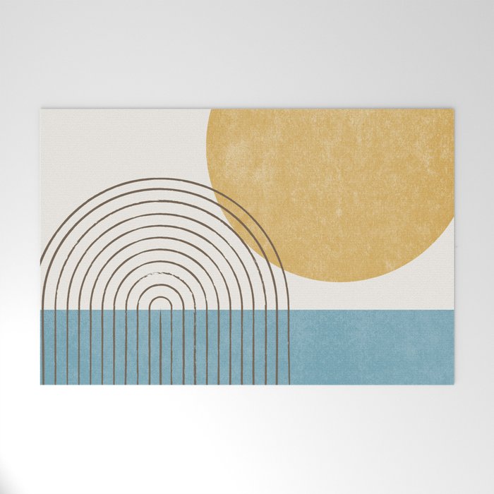 Sunny ocean Welcome Mat Gallery Image 1