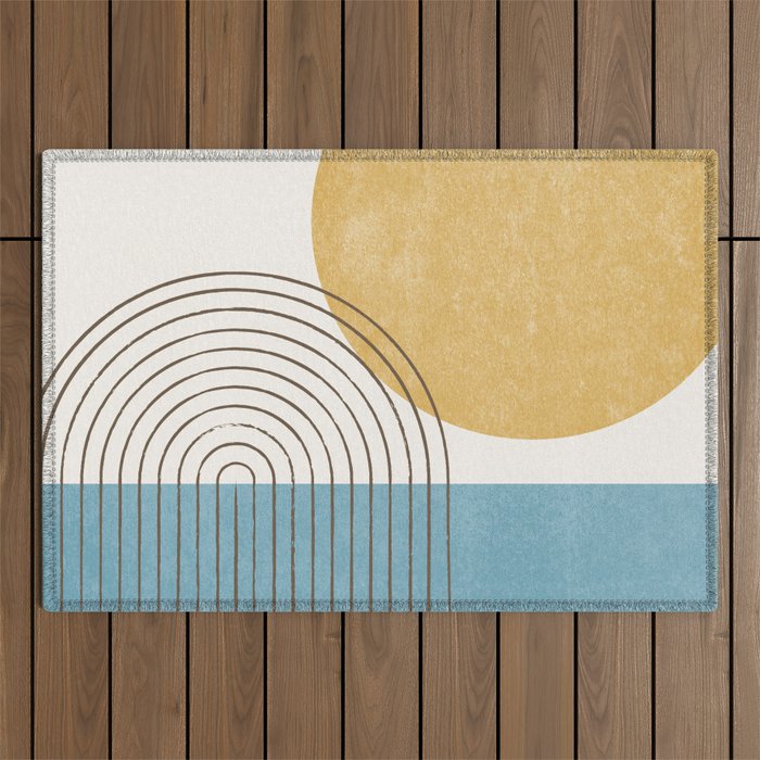 Sunny ocean Outdoor Rug Gallery Image 1