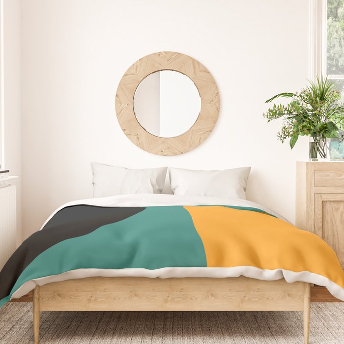 Modern Minimal Arch Abstract LXV Duvet Cover Gallery Image 3