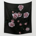 Velvet Rose Pink - Elegant Rose Flower photography by Ingrid Beddoes Wall Tapestry Gallery Image 4