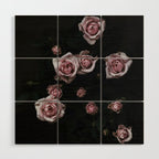 Velvet Rose Pink - Elegant Rose Flower photography by Ingrid Beddoes Wood Wall Art Gallery Image 1