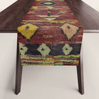 Moroccan Sunset Bohemian Geometric Pattern Table Runner Gallery Image 1