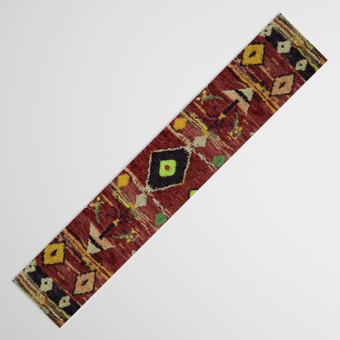 Moroccan Sunset Bohemian Geometric Pattern Table Runner Gallery Image 3