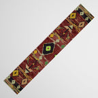 Moroccan Sunset Bohemian Geometric Pattern Table Runner Gallery Image 3