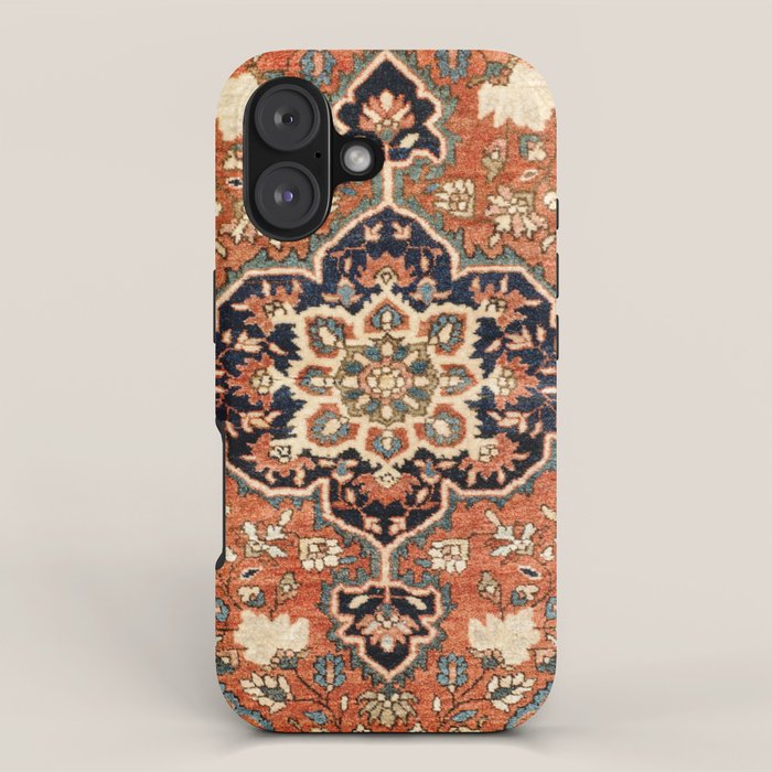 Sarouk Poshti Persian Rug Print iPhone Case Gallery Image 1