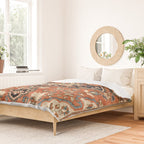 Sarouk Poshti Persian Rug Print Duvet Cover Gallery Image 2