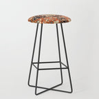 Sarouk Poshti Persian Rug Print Stool Gallery Image 1