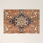 Sarouk Poshti Persian Rug Print Welcome Mat Gallery Image 1