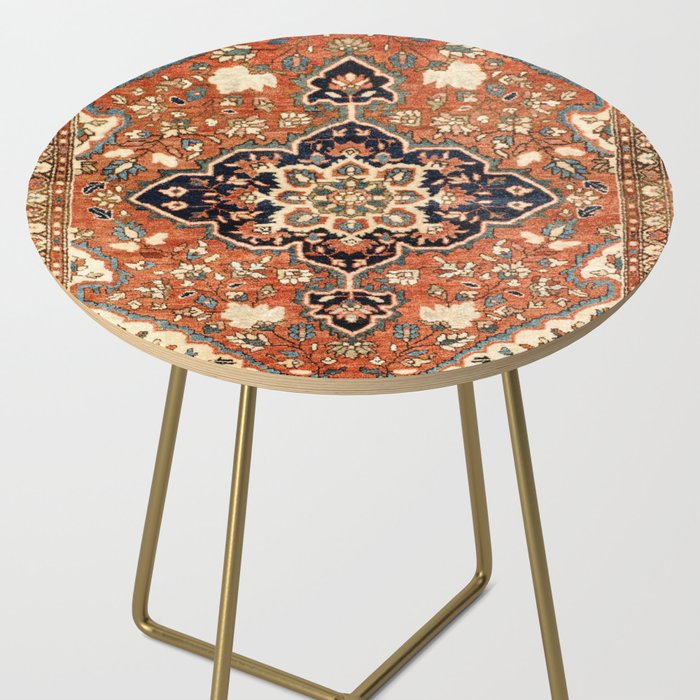 Sarouk Poshti Persian Rug Print Side Table Gallery Image 2