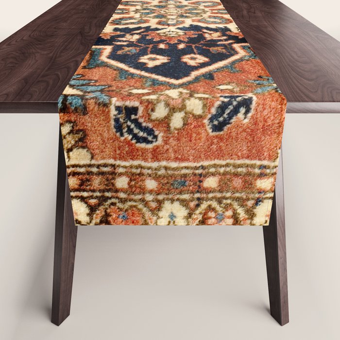Sarouk Poshti Persian Rug Print Table Runner Gallery Image 1