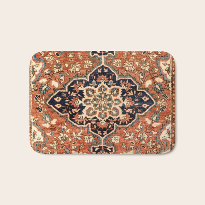 Sarouk Poshti Persian Rug Print Bath Mat Gallery Image 1