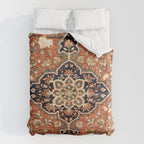 Sarouk Poshti Persian Rug Print Duvet Cover Gallery Image 6