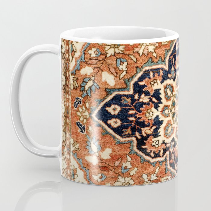 Sarouk Poshti Persian Rug Print Coffee Mug Gallery Image 3