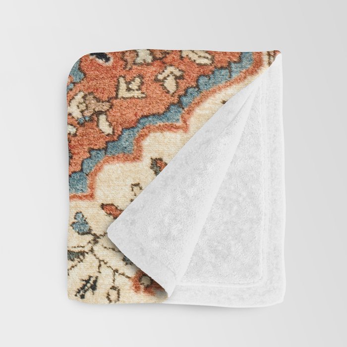 Sarouk Poshti Persian Rug Print Throw Blanket Gallery Image 3
