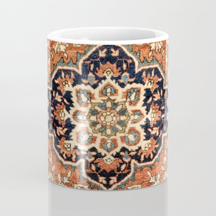 Sarouk Poshti Persian Rug Print Coffee Mug Gallery Image 4