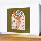 Aries Orange Wall Mural Gallery Image 2