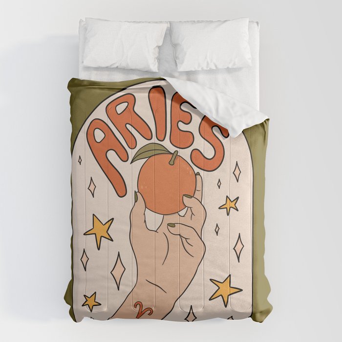 Aries Orange Comforter Gallery Image 6